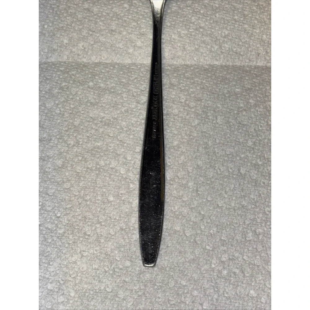 MCM Stainless Flatware Spring Bouquet Made In Korea Stainless One Slotted Spoon